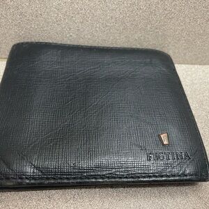 Festina Black Genuine Leather Bifold Wallet Men’s